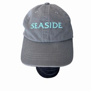 Kids Gray Seaside Teal Embroidered Cap